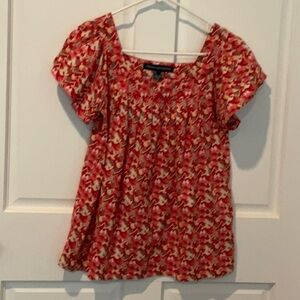 Beautiful floral red Patterned Women's Top